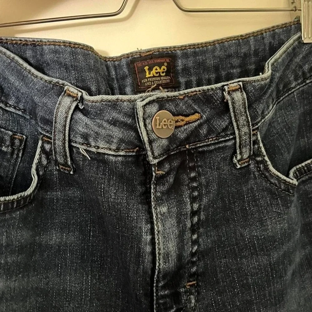 Vintage Lee High-Waisted Denim Capris Cotton Size‎ 8 Jeans
